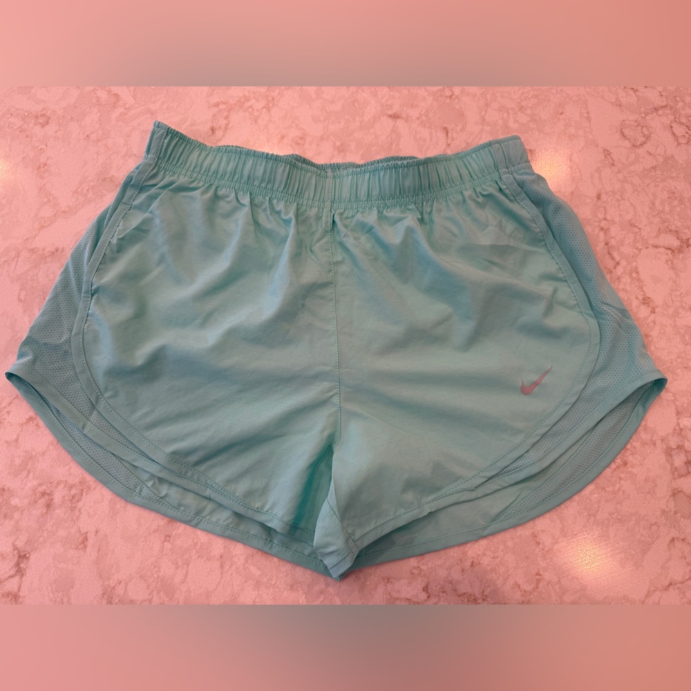 Nike Womens Dri Fit Tempo Running Shorts Mint Teal (Size: M)